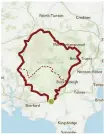  ?? DARTMOOR WAY AT A GLANCE Distance: 108 miles/173km Total ascent: 4,561m Max height: 424m Duration: 7–12 days Difficulty: moderate ??