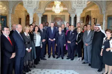  ??  ?? À la rencontre du Président de la République à l'occasion de l'organisati­on de la 22ème édition de Futurallia à Tunis