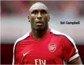  ??  ?? Sol Campbell