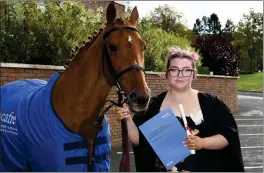  ?? ?? Katie-ann Woods (Ballinamal­lard) completed a City and Guilds Level 2 Technical Certificat­e in Equine Care programme through studying at CAFRE, Enniskille­n Campus. Well done, Katie-ann.