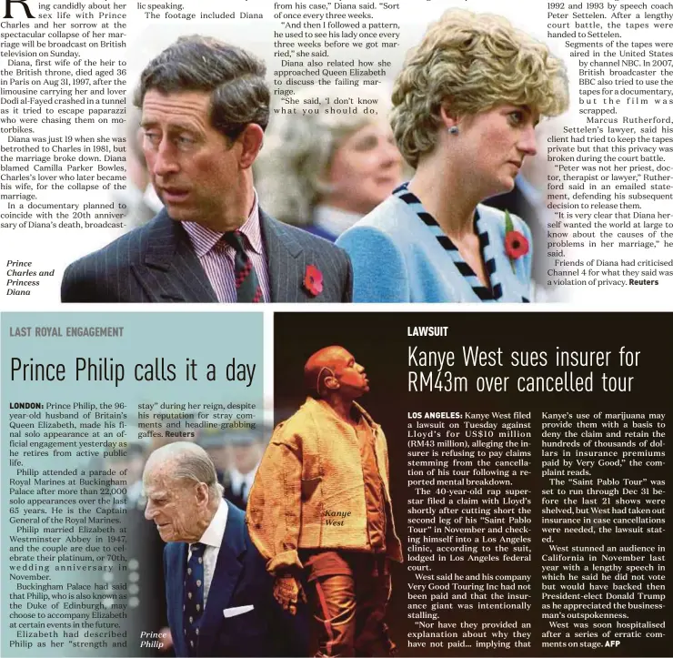  ??  ?? Prince Charles and Princess Diana