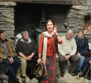  ??  ?? Kate Corkery at Sneem Storytelli­ng Festival