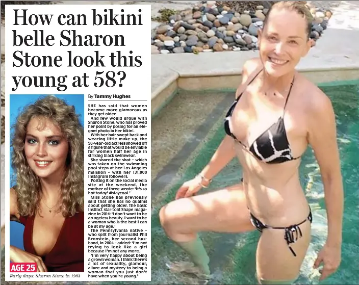 How Can Bikini Belle Sharon Stone Look This Young At 58 Pressreader