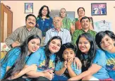  ?? SOURCED ?? Dr Srishti Prakash (bottom left) lives in a family of 13, including two n grandparen­ts with co-morbiditie­s.