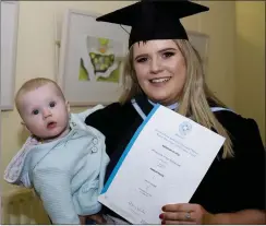  ??  ?? Hannah Figgis from Dunlavin with her daughter Lillie.