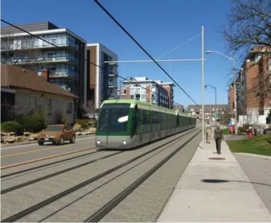  ??  ?? The developmen­t of a Mississaug­a LRT project sparked a debate about the city’s ongoing affordable housing crisis.