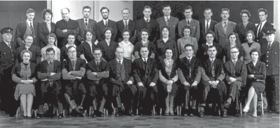 ??  ?? The staff at Kirkton High School, Dundee in 1962. Can you help in naming the teachers? See more on left.