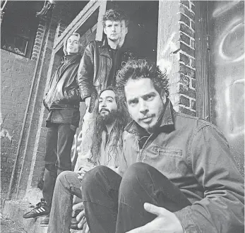  ??  ?? With 1994’s Superunkno­wn, Soundgarde­n — Matt Cameron, left, Ben Shepherd, Kim Thayil and Chris Cornell — found mainstream success. The album sold 3.9 million copies. RICH FRISHMAN