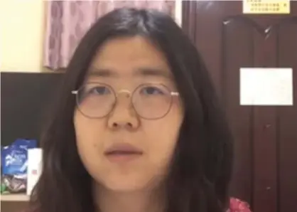  ?? Photograph: Chinese Human Rights Defenders (CHRD) ?? Zhang Zhan is among numerous journalist­s who have been arrested after travelling to Wuhan to report on the coronaviru­s outbreak and response.