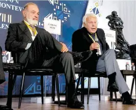  ?? J. QUINTANAR ?? Slim y el ex presidente español Felipe González.