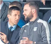  ??  ?? James McPake with Dundee manager Neil McCann