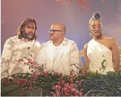  ??  ?? Niklas Ekstedt, Heston Blumenthal and Carla Hall are the judges for Netflix’s Crazy Delicious.