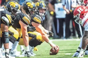  ?? ?? Iowa’s Tyler Linderbaum is expected to be the first center taken in this year’s draft.