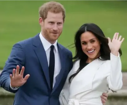  ?? FOTO AFP ?? Prins Harry en zijn echtgenote Meghan Markle horen nu niet langer bij het Britse koningshui­s.