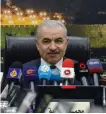  ?? ?? Mohammad Shtayyeh called for talks on a new government