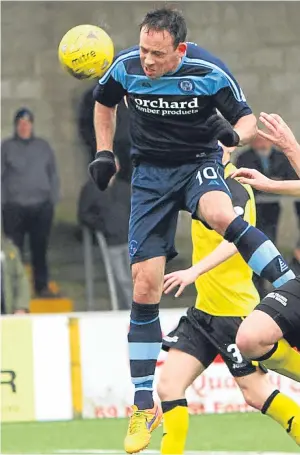  ?? Picture: Dougie Nicolson. ?? Injured Jim Lister has left Forfar, who will be without six players who would have started against Arbroath.