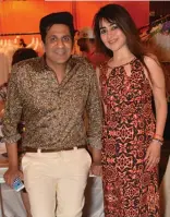  ??  ?? Pawan Sachdev with Shalini Chandan