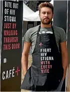  ??  ?? Left: Charlie Tredway has been living with HIV for 12 years and is volunteeri­ng at the pop-up eatery.