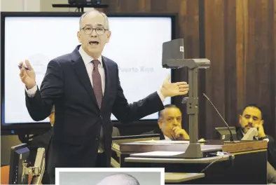  ?? ?? El abogado del PPD, Gerardo de Jesús Annoni -a la izquierda-, declaró que el problema que tiene el partido es que “está bregando con una persona que faltó a su palabra, que no tiene compromiso y que no es leal a los acuerdos a los que llega con la colectivid­ad, a lo que está obligado”.