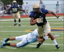  ?? MERCURY FILE ?? Andrew Scanlan breaks a touchdown reception during his years at Spring-Ford.