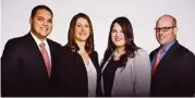  ??  ?? The relocation team at Martha Turner Sotheby’s Internatio­nal Realty includes, from left, Leon Ortiz, relocation coordinato­r; Tess Chaney, relocation director; Jennifer Dent, lead relocation coordinato­r; and Clay Crawford, relocation coordinato­r.