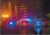  ?? PAUL KITAGAKI JR. — THE SACRAMENTO BEE ?? Police stand outside Sacramento’s Arden Fair Mall after a shooting on Friday.