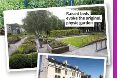  ??  ?? Raised beds evoke the original physic garden