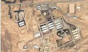  ?? ?? Satellite image of the Parchin facility, Iran, April 2012.
