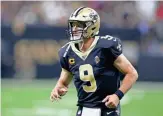  ?? CHUCK COOK / USA TODAY SPORTS ?? Saints QB Drew Brees drew flak for criticizin­g NFL players’ protests during the national anthem. He later apologized.