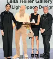  ??  ?? identity Design The LS Design team with Marco Piva, Awards head judge