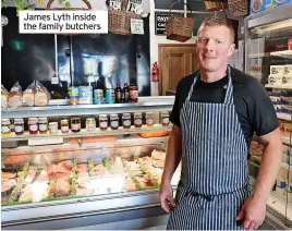  ?? ?? James Lyth inside the family butchers