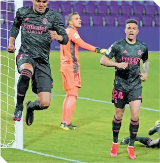  ?? / FOTO: AFP ?? Casemiro anotó el gol del triunfo con un certero cabezazo.