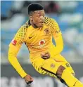  ??  ?? Kaizer Chiefs new striker Dumisani Zuma