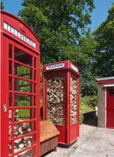  ??  ?? Above: Damon began collecting at the tender age of 14, starting with the old K6 telephone box on the left, transporte­d to his parents’ house on the coal man’s lorry for £40