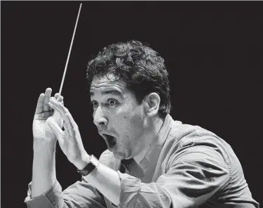  ?? Staff file photo ?? Houston Symphony conductor Andrés Orozco-Estrada set a dramatic tone for “Bluebeard.”