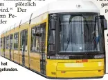  ??  ?? Wie sich so eine Tram fahren lässt, hat Capito herausgefu­nden.