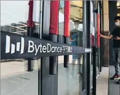  ?? GREG BAKER / AFP ?? Las oficias de Bytedance, dueña de Tiktok, en Pekín