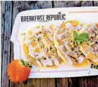  ?? RISE & SHINE HOSPITALIT­Y GROUP ?? Breakfast Republic is set to add two more locations in San Diego in 2021.