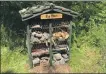  ?? Photograph: Tarbert Castle Trust ?? A bug house welcomes insects to Tarbert Castle grounds.