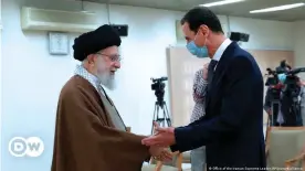  ?? ?? Syrian President Bashar Assad met with Iran's Supreme Leader Ali Khamenei during his visit