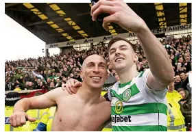  ??  ?? All smiles: Tierney learned so much from Brown (left) at Celtic