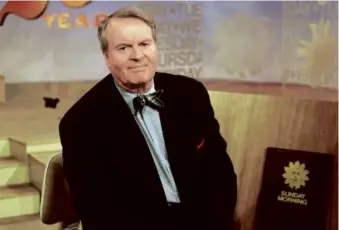  ?? ASSOCIATED PRESS/1999 ?? Mr. Osgood replaced Charles Kuralt as the host of “CBS Sunday Morning,” serving from 1994 to 2016.