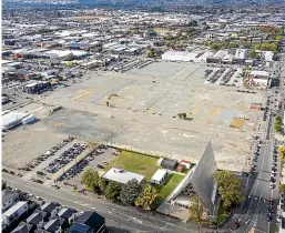  ?? ALDEN WILLIAMS/ STUFF ?? Christchur­ch’s $473 million central city stadium will be built across three blocks bordering Madras, Hereford, Barbadoes, and Tuam streets.
