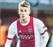  ?? FOTO: GETTY ?? De Ligt El prometedor central del Ajax, 18 años