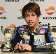  ??  ?? Andreas Perez était un jeune pilote prometteur. 14 ans, c'est bien trop jeune pour mourir. Quelle tristesse.