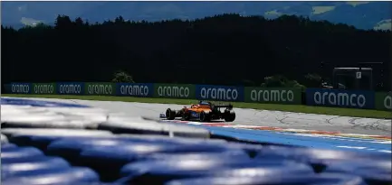  ?? Photo: Nampa/AFP ?? Ready to conquer… McLaren’s Spanish driver Carlos Sainz Jr steers his car during the third practice session at the Austrian Formula One Grand Prix.