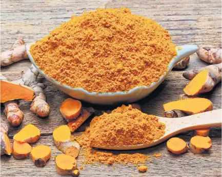  ??  ?? SPICE OF LIFE: Turmeric+ helps the body to absorb more curcumin, which has a positive effect on the body