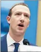  ?? Andrew Harnik Associated Press ?? CEO Mark Zuckerberg returned to Capitol Hill.