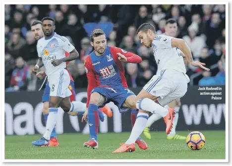  ??  ?? Jack Rodwell in action against Palace