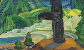  ??  ?? Emily Carr’s Skidegate, 1928.